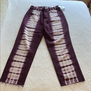PacSun Raspberry Tie-Dye High Rise Jeans